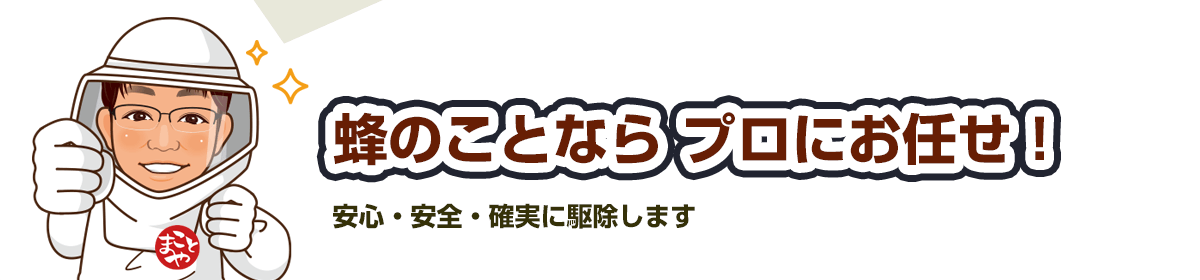 _トップページ関東エリアの蜂・蜂の巣 のお悩み、お任せください！